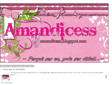 Tablet Screenshot of amandicess.blogspot.com