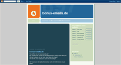 Desktop Screenshot of bonus-emails.blogspot.com