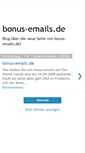 Mobile Screenshot of bonus-emails.blogspot.com