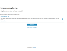 Tablet Screenshot of bonus-emails.blogspot.com