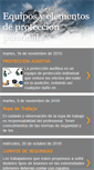Mobile Screenshot of equiposyelementosdeproteccionpersonal.blogspot.com