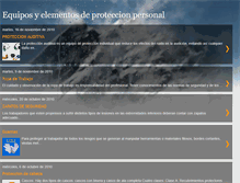 Tablet Screenshot of equiposyelementosdeproteccionpersonal.blogspot.com