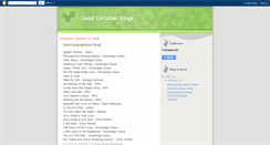 Desktop Screenshot of goodchristiansongs.blogspot.com