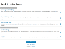 Tablet Screenshot of goodchristiansongs.blogspot.com