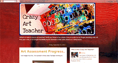 Desktop Screenshot of crazyartteacher.blogspot.com