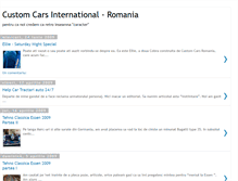 Tablet Screenshot of customcars-romania.blogspot.com