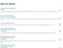 Tablet Screenshot of electric-guitar-today.blogspot.com