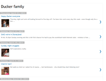 Tablet Screenshot of duckerfamily.blogspot.com