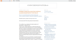 Desktop Screenshot of concernedvoter06.blogspot.com