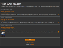 Tablet Screenshot of finishwhatyou.blogspot.com