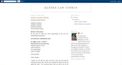Desktop Screenshot of klydes-law.blogspot.com