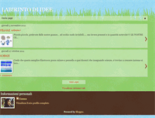 Tablet Screenshot of labirintodiidee.blogspot.com