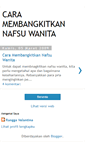 Mobile Screenshot of caramembangkitkannafsuwanita.blogspot.com