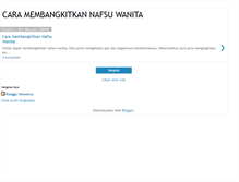 Tablet Screenshot of caramembangkitkannafsuwanita.blogspot.com