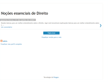 Tablet Screenshot of direito-intro.blogspot.com