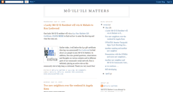 Desktop Screenshot of moiliilimatters.blogspot.com