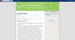 Desktop Screenshot of algo-bueno-en--internet.blogspot.com
