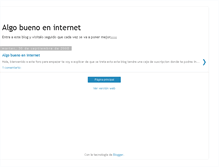 Tablet Screenshot of algo-bueno-en--internet.blogspot.com