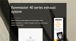 Desktop Screenshot of flowmaster40seriesexhaustsystem.blogspot.com