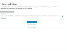 Tablet Screenshot of ilovetolisten.blogspot.com
