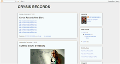 Desktop Screenshot of crysisrecs.blogspot.com