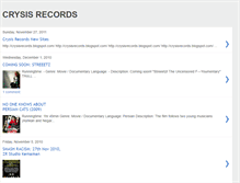 Tablet Screenshot of crysisrecs.blogspot.com