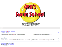 Tablet Screenshot of jen-swimschool.blogspot.com