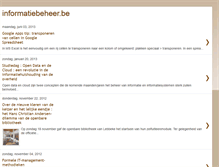 Tablet Screenshot of informatiebeheer.blogspot.com