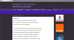 Desktop Screenshot of intelligent-procurement.blogspot.com