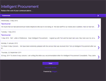 Tablet Screenshot of intelligent-procurement.blogspot.com