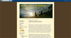 Desktop Screenshot of hopehasawarrior.blogspot.com