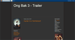 Desktop Screenshot of ong-bak3.blogspot.com