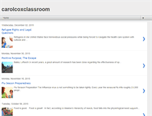 Tablet Screenshot of coxclassroom.blogspot.com