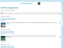 Tablet Screenshot of golf-for-beginners.blogspot.com