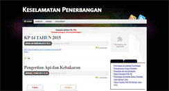Desktop Screenshot of keselamatanpenerbangan.blogspot.com
