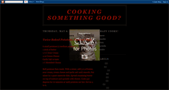 Desktop Screenshot of cookingsomethinggood.blogspot.com