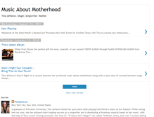 Tablet Screenshot of motherhoodmusic.blogspot.com