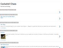 Tablet Screenshot of cockatielchaos.blogspot.com