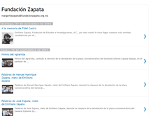 Tablet Screenshot of fundacionzapata.blogspot.com