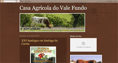 Desktop Screenshot of casaagricoladovalefundo.blogspot.com