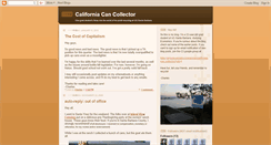 Desktop Screenshot of californiacancollector.blogspot.com