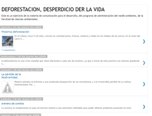 Tablet Screenshot of deforestacionfaunayflora.blogspot.com