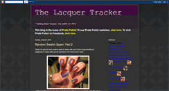 Desktop Screenshot of lacquertracker.blogspot.com