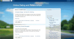 Desktop Screenshot of onlinedatingandrelationshipblog.blogspot.com