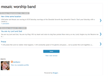 Tablet Screenshot of mosaicworshipband.blogspot.com