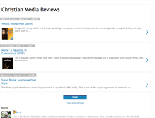 Tablet Screenshot of christianmediareviews.blogspot.com
