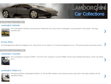 Tablet Screenshot of lamborghinicarscollection.blogspot.com