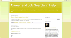 Desktop Screenshot of careerandjobsearchinghelp.blogspot.com