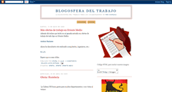Desktop Screenshot of blogosferadeltrabajo.blogspot.com