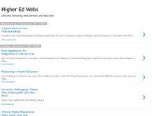 Tablet Screenshot of higheredweb.blogspot.com